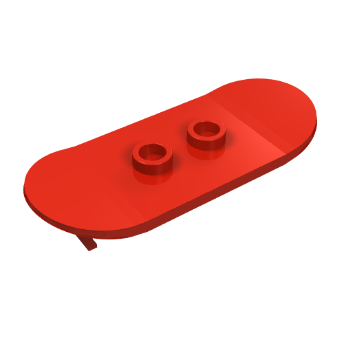 Sports Skateboard with Mag Wheel Holders Red