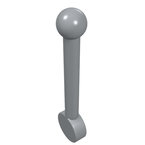 Lever Small Light Bluish Gray