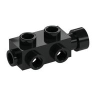 Brick Special 1 × 2 × 2/3 with Studs on Sides Black