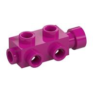 Brick Special 1 × 2 × 2/3 with Studs on Sides Magenta