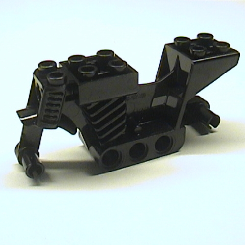 Vehicle Base, Motorcycle Chassis 2 × 8 × 3 Black
