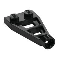 Plate Special 1 × 2 with Long Stud Receptacle (Space Wing) Schwarz