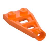 Plate Special 1 × 2 with Long Stud Receptacle (Space Wing) Orange