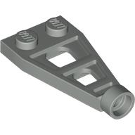 Plate Special 1 × 2 with Long Stud Receptacle (Space Wing) Light Gray