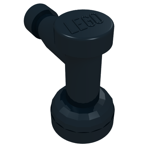 Tap 1 × 1 with Hole in Spout Black