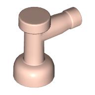 Tap 1 × 1 with Hole in Spout Light Salmon