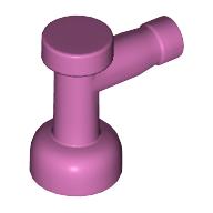 Tap 1 × 1 with Hole in Spout Medium Dark Pink