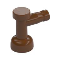 Tap 1 × 1 without Hole in Spout Reddish Brown