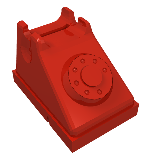 Fabuland, Equipment Telephone Base Rot