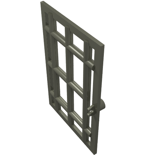 Door 1 × 6 × 7 Barred