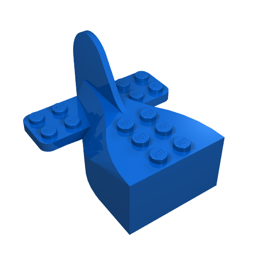 Fabuland Airplane Tail Blue