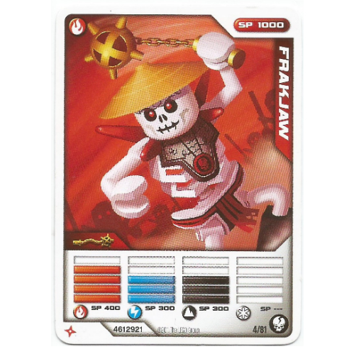Trading Card, Ninjago Deck #1: 4 - Frakjaw - International Version [Keine Farbe/Beliebige Farbe]