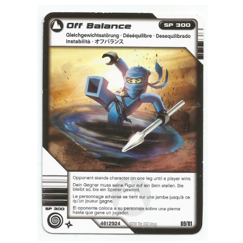 Trading Card, Ninjago Deck #1: 69 - Off Balance - International Version [Keine Farbe/Beliebige Farbe]