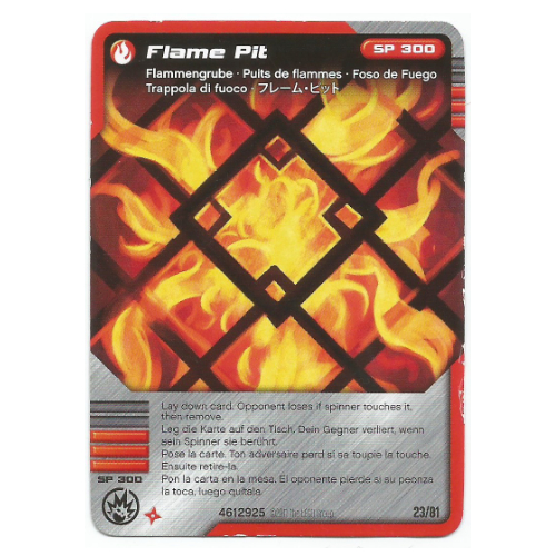Trading Card, Ninjago Deck #1: 23 - Flame Pit - International Version [Keine Farbe/Beliebige Farbe]