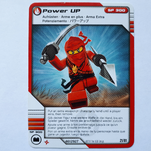 Trading Card, Ninjago Deck #1: 21 - Power Up - International Version [No Color/Any Color]