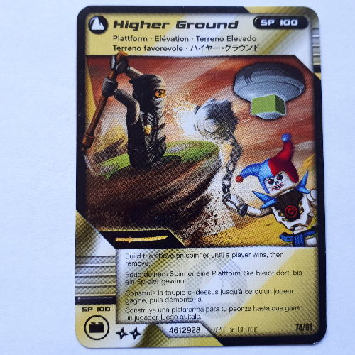 Trading Card, Ninjago Deck #1: 74 - Higher Ground - International Version [No Color/Any Color]
