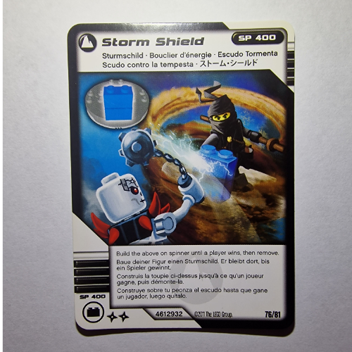 Trading Card, Ninjago Deck #1: 76 - Storm Shield - International Version [Keine Farbe/Beliebige Farbe]