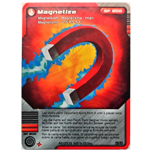 Trading Card, Ninjago Deck #1: 20 - Magnetize - International Version [Keine Farbe/Beliebige Farbe]