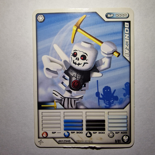 Trading Card, Ninjago Deck #1: 9 - Bonezai - International Version [Keine Farbe/Beliebige Farbe]