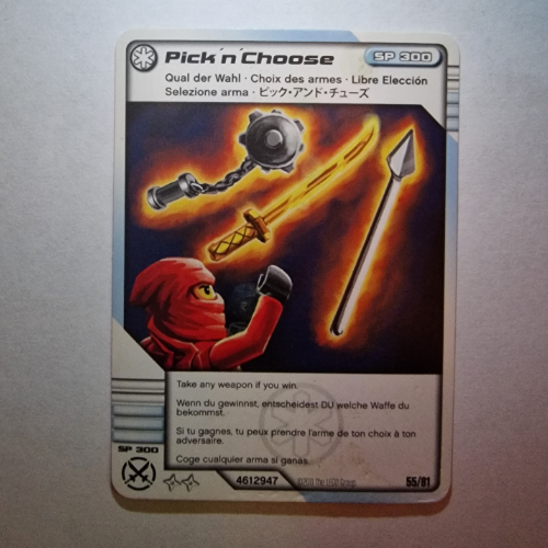 Trading Card, Ninjago Deck #1: 55 - Pick 'n' Choose - International Version [Keine Farbe/Beliebige Farbe]