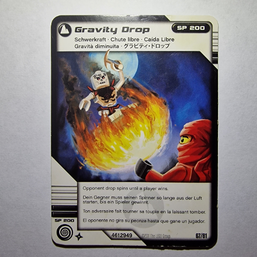 Trading Card, Ninjago Deck #1: 67 - Gravity Drop - International Version [Keine Farbe/Beliebige Farbe]