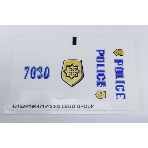 Stickerbogen für Set 7030-1 [Keine Farbe/Beliebige Farbe]