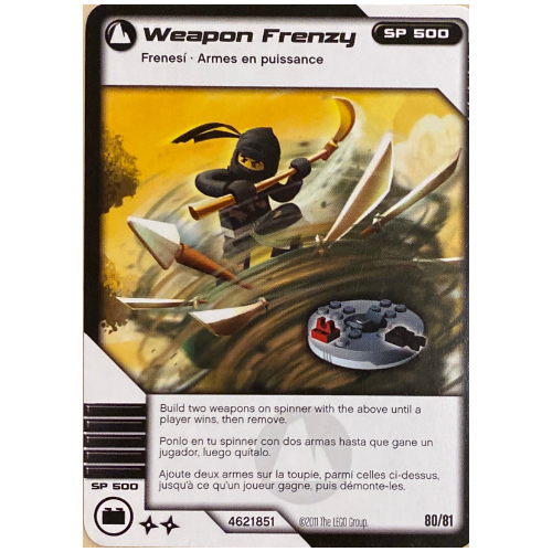 Trading Card, Ninjago Deck #1: 80 - Weapon Frenzy - International Version [Keine Farbe/Beliebige Farbe]
