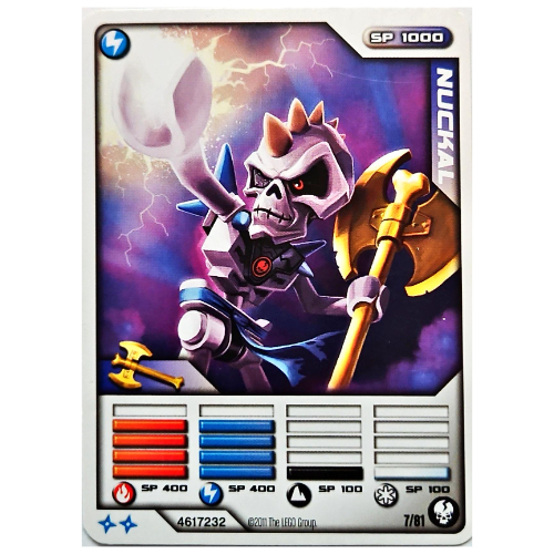 Trading Card, Ninjago Deck #1: 7 - Nuckal - International Version [No Color/Any Color]
