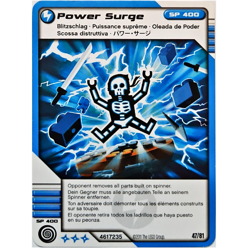 Trading Card, Ninjago Deck #1: 47 - Power Surge - International Version [No Color/Any Color]