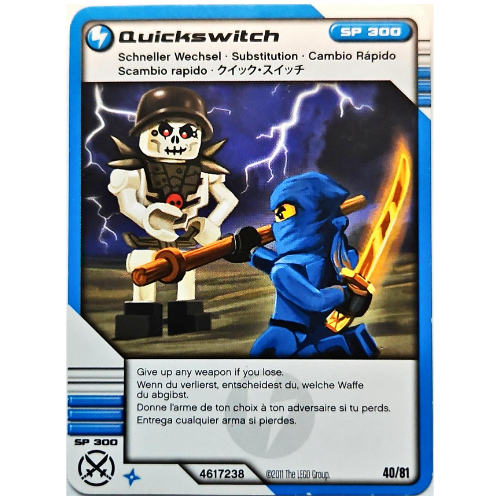 Trading Card, Ninjago Deck #1: 40 - Quickswitch - International Version [Keine Farbe/Beliebige Farbe]