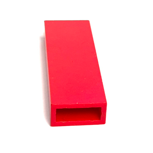 Brick 1 × 2 × 5 without Side Supports Red