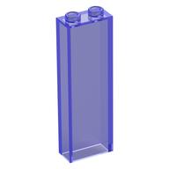 Brick 1 × 2 × 5 without Side Supports Trans-Purple