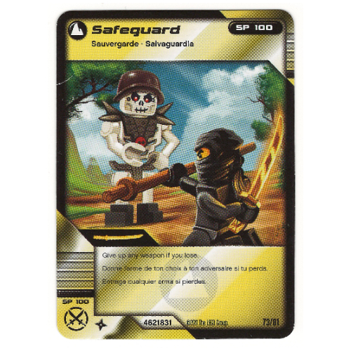 Trading Card, Ninjago Deck #1: 73 - Safeguard - North American Version [Keine Farbe/Beliebige Farbe]