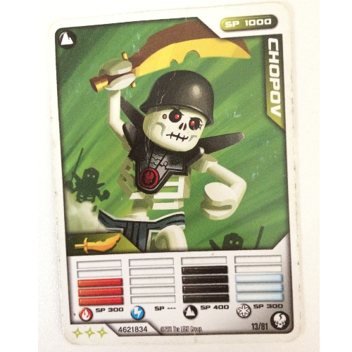 Trading Card, Ninjago Deck #1: 13 - Chopov - North American Version [Keine Farbe/Beliebige Farbe]
