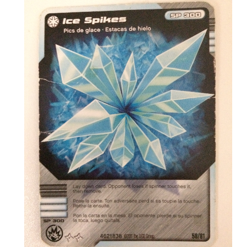 Trading Card, Ninjago Deck #1: 58 - Ice Spikes - North American Version [Keine Farbe/Beliebige Farbe]