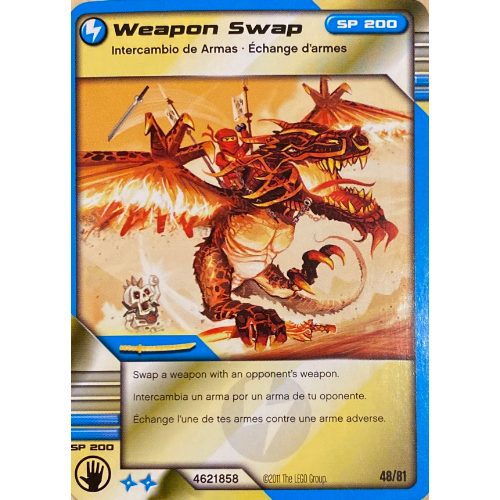 Trading Card, Ninjago Deck #1: 48 - Weapon Swap - North American Version [No Color/Any Color]