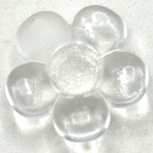 Clikits Icon, Flower 2 × 2 Small, 5 Petals with Pin [Polished] Transparent