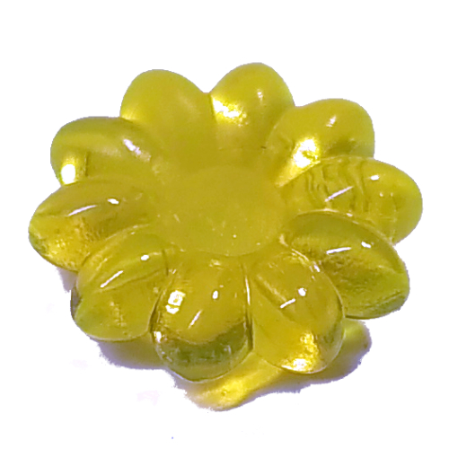 Clikits Icon, Flower 2 × 2 Small, 10 Petals with Pin [Polished]