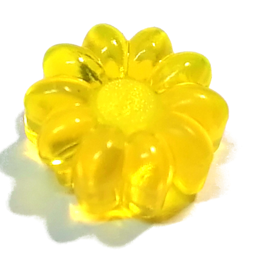 Clikits Icon, Flower 2 × 2 Small, 10 Petals with Hole [Polished]