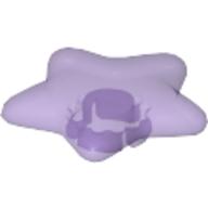 Clikits Icon, Star 2 × 2 Small with Pin [Polished] Trans-Medium Purple