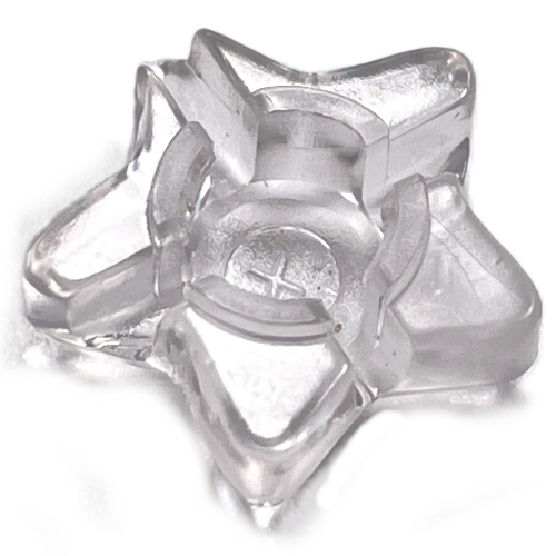 Clikits Icon, Star 2 × 2 Small, with Hole Transparent