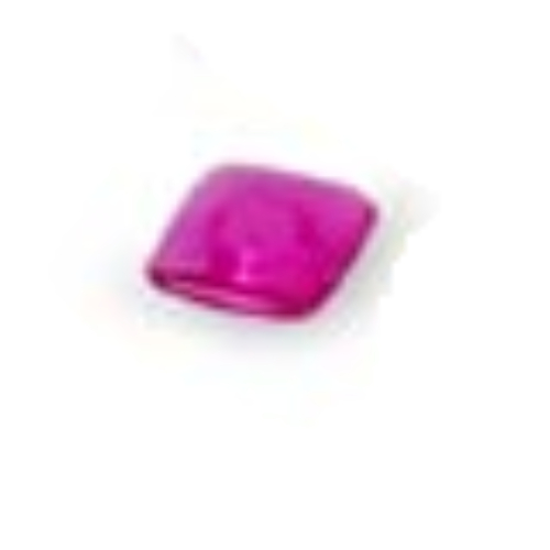 Clikits Icon, Square 2 × 2 Small with Pin [Polished] Trans-Dark Pink