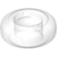 Clikits Bead, Ring, Thick Small with Hole Transparent