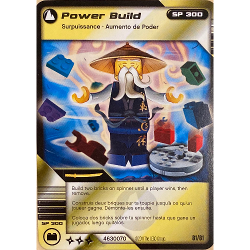 Trading Card, Ninjago Deck #1: 81 - Power Build - International Version [No Color/Any Color]