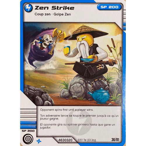 Trading Card, Ninjago Deck #1: 36 - Zen Strike - International Version [No Color/Any Color]