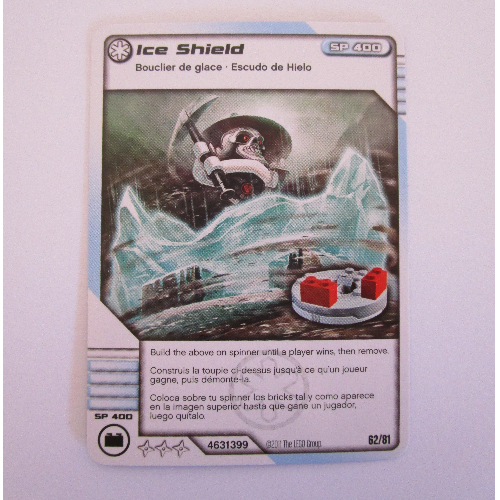 Trading Card, Ninjago Deck #1: 62 - Ice Shield - International Version [No Color/Any Color]