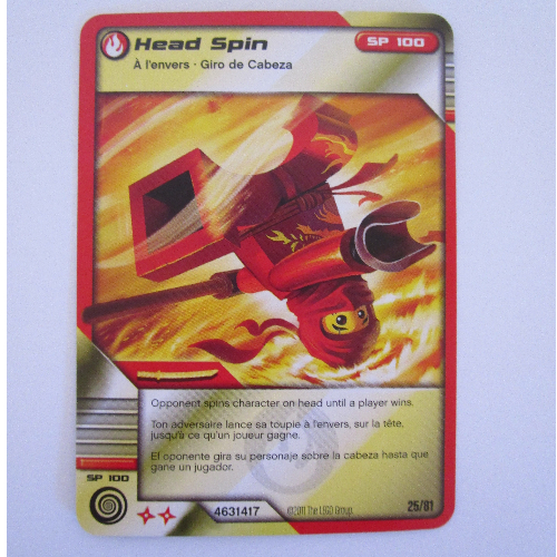 Trading Card, Ninjago Deck #1: 25 - Head Spin - International Version [No Color/Any Color]