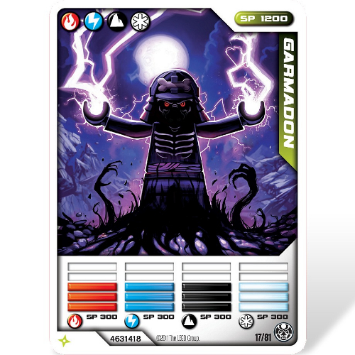 Trading Card, Ninjago Deck #1: 17 - Garmadon - International Version [Keine Farbe/Beliebige Farbe]