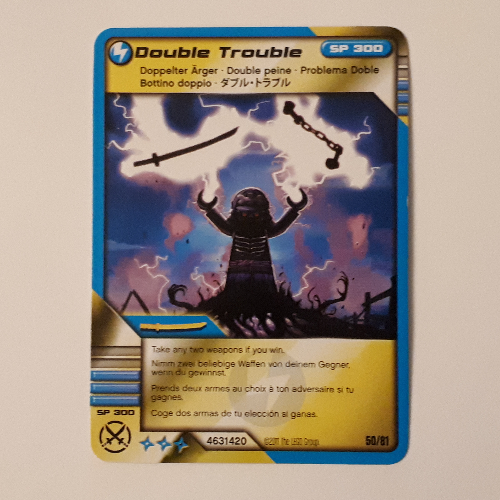 Trading Card, Ninjago Deck #1: 50 - Double Trouble - International Version [No Color/Any Color]
