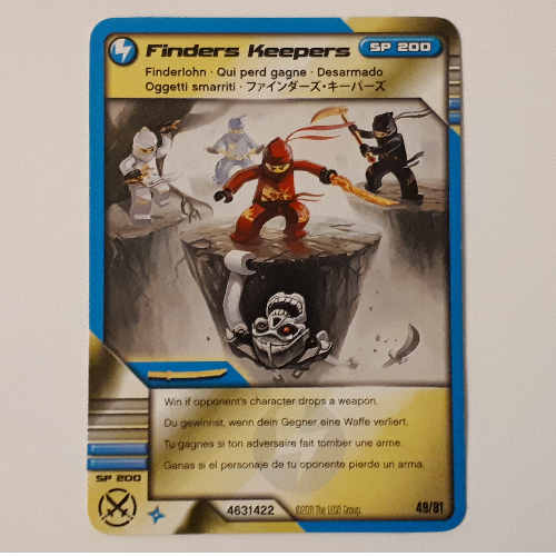 Trading Card, Ninjago Deck #1: 49 - Finders Keepers - International Version [Keine Farbe/Beliebige Farbe]